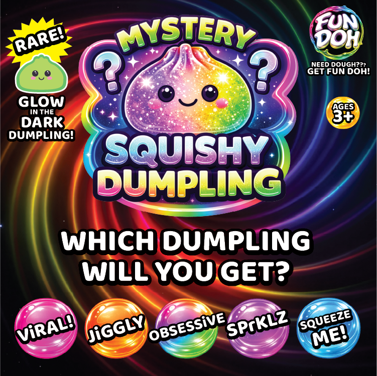 New Arrival!! Fun Doh Mystery Dumpling Squishies |