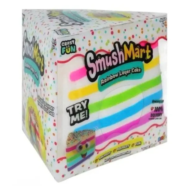 🎂🌈 PREORDER NOW – RMS SmushMart™ Giant Rainbow Layer Cake Slice Squishy! 🌈🎂