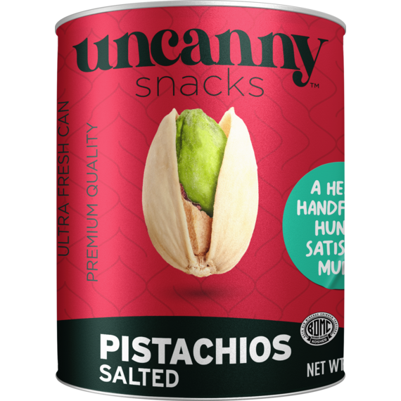 Roasted & Salted Pistachios | Can | 1.8 oz | Uncanny