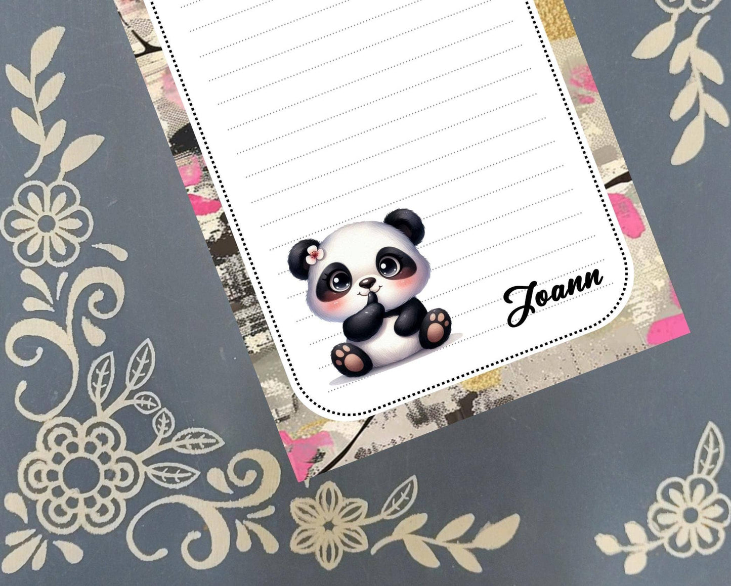 Notepad Panda, Cute Panda, Stationery
