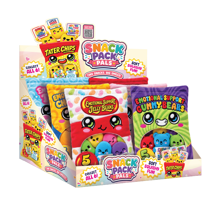 Snack Pack Pals Emotional Support Snack Plush Set | PREORDER