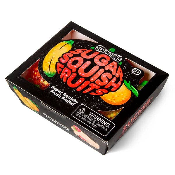 PREORDER ARRIVES MID AUGUST Scrunchems® Sugar Squish Fruits Squishy | 3-Piece Glitter