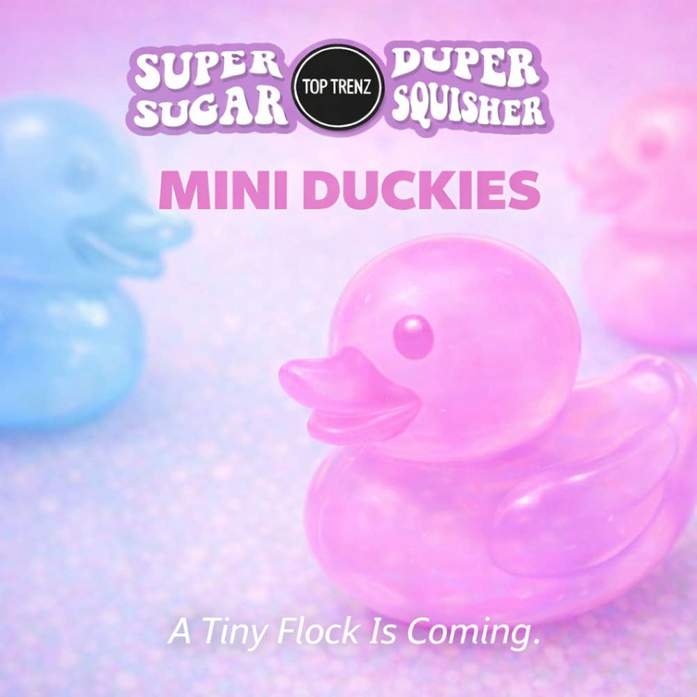 PREORDER ARRIVES LATE NOVEMBER Super Duper Sugar Squisher - Mini Duck 2-Pack