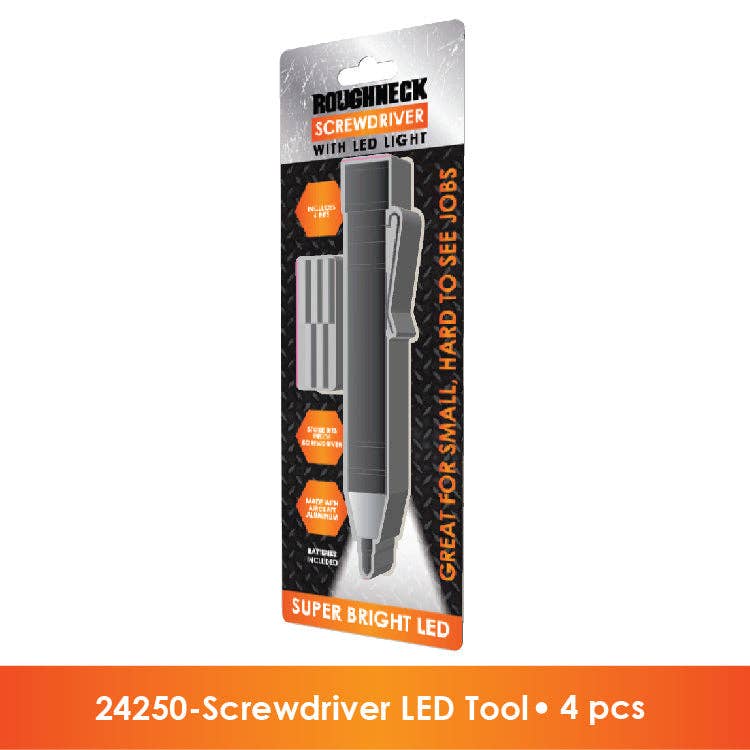 Roughneck LED Screwdriver Multitool with LED Light-