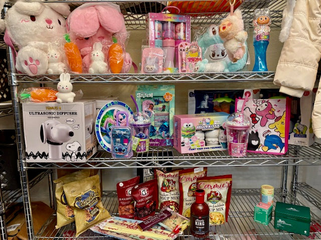 MYSTERY BAGS AVAILABLE! $50 VALUE FOR ONLY $30! Hello Kitty, Stitch, Food, Lubu, and a Mystery box available!!