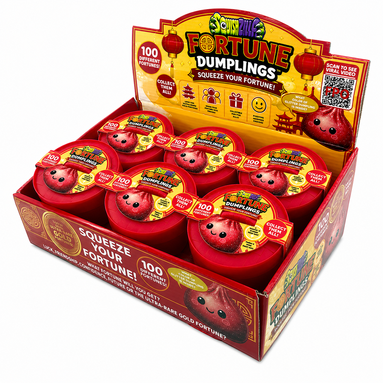 New Arrival!! Fun Doh™ SquishZilla™ Fortune Cookie & Dumpling Squishy 🥠🥟