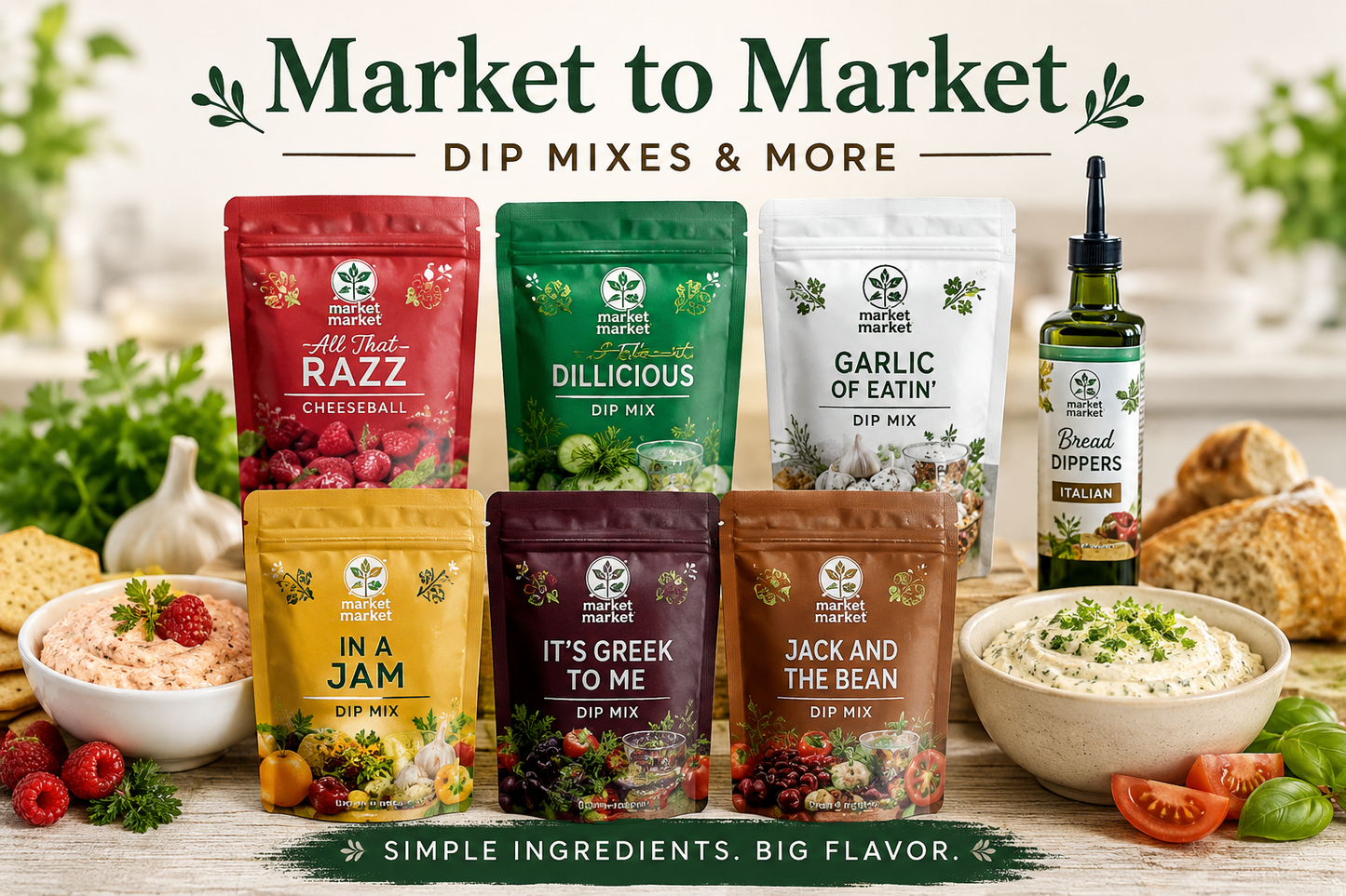 SALE 50% OFF Market- To Market - Dips & Spreads
