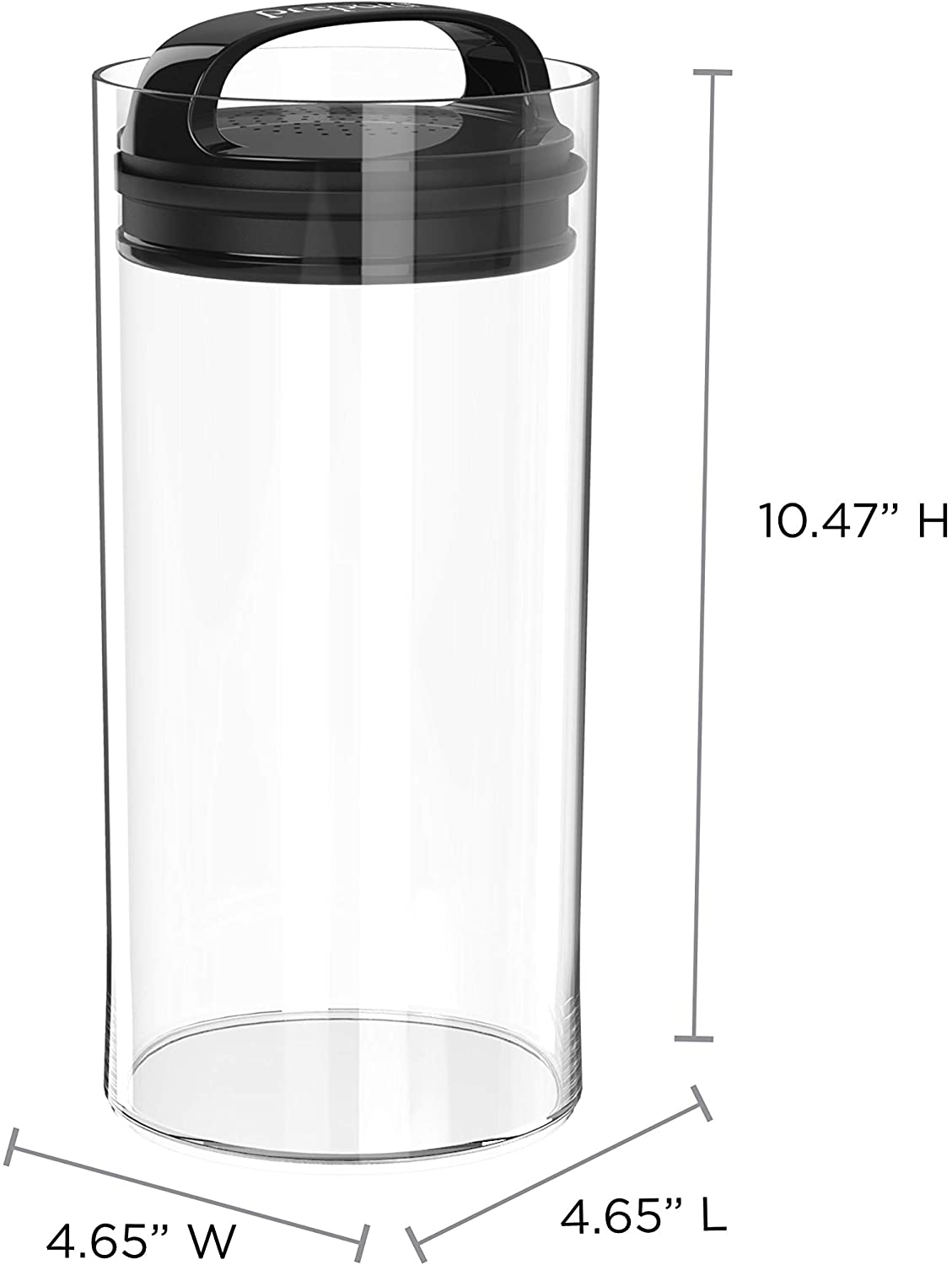EVAK Fresh Saver Food Storage Short - Black Handle