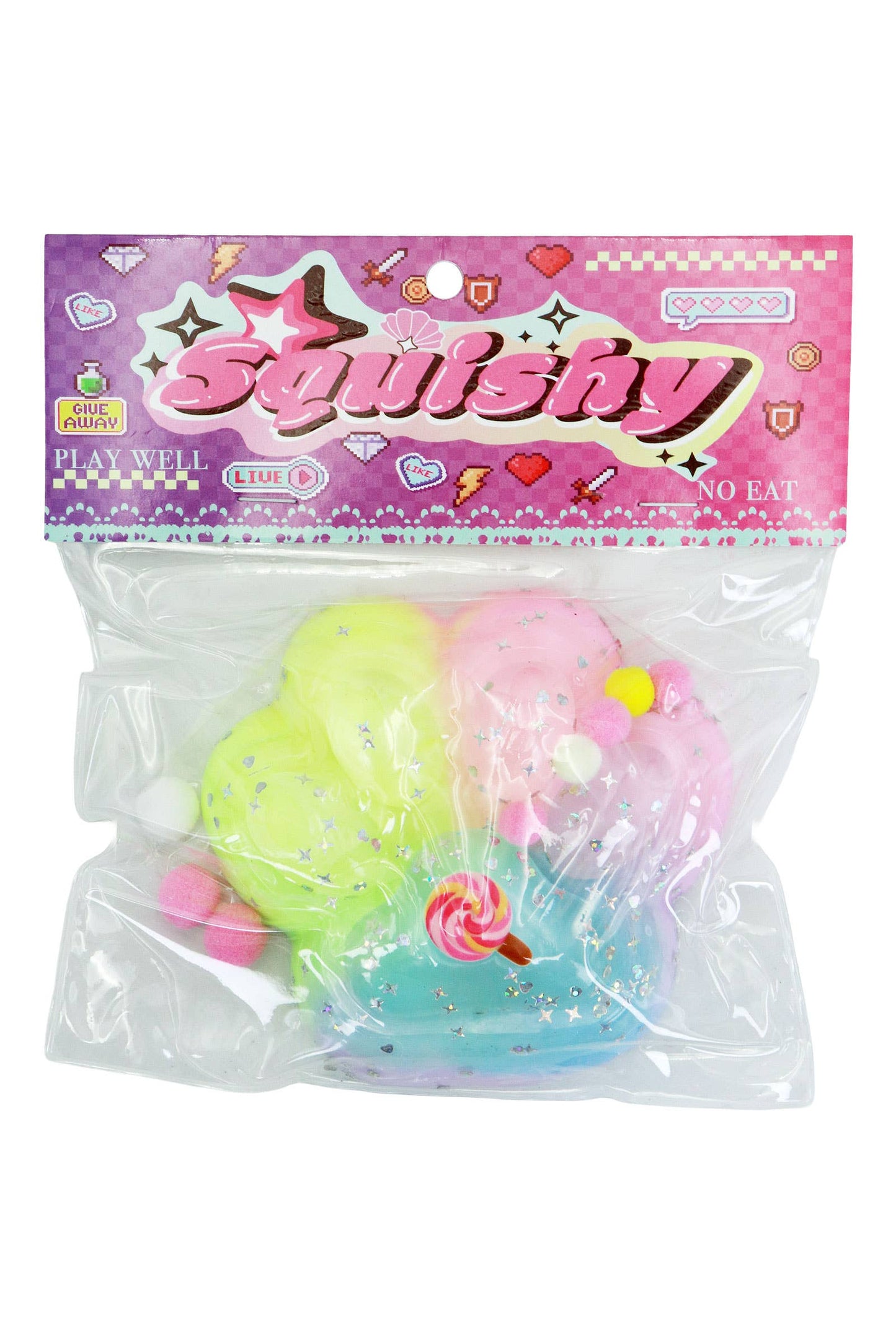 Jumbo Pastel Paw Ombre Mochi Sticky Squishy - 4.75 Inch