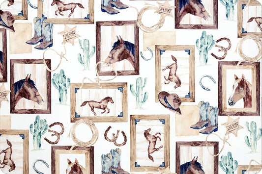 Custom Minky Blanket  Old West Digital