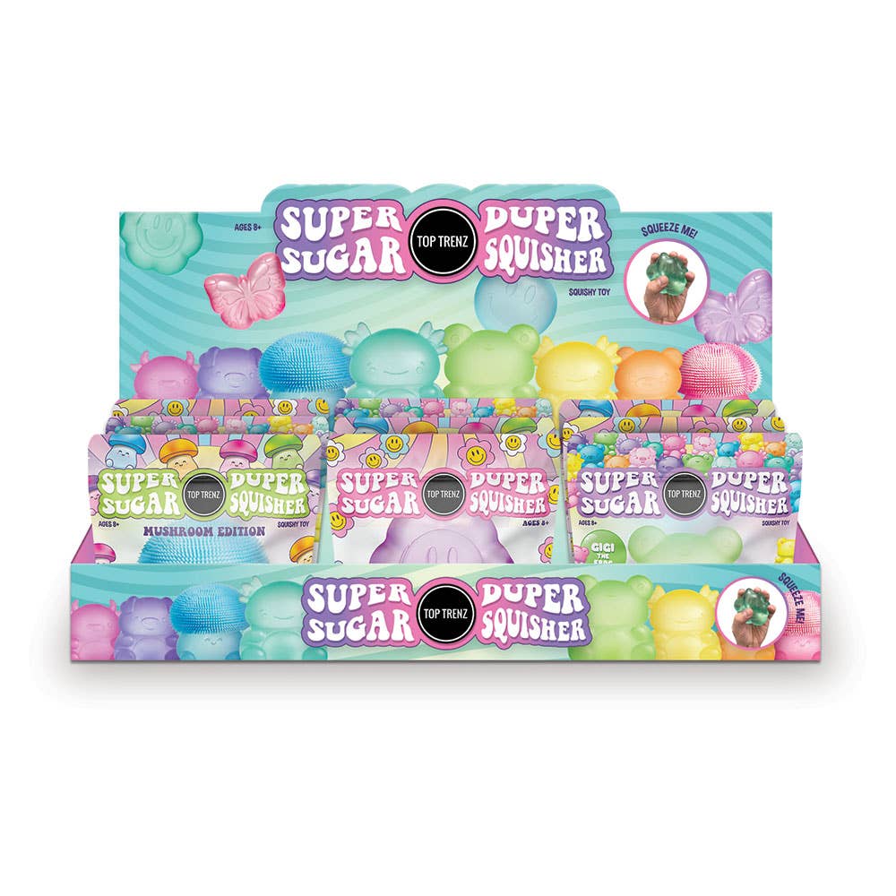 PREORDER ARRIVES LATE NOVEMBER Super Duper Sugar Squisher Toy - Bear
