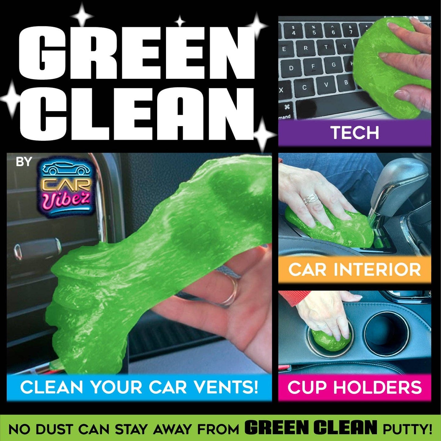 Car Vibez Green Cleaning Car Putty -