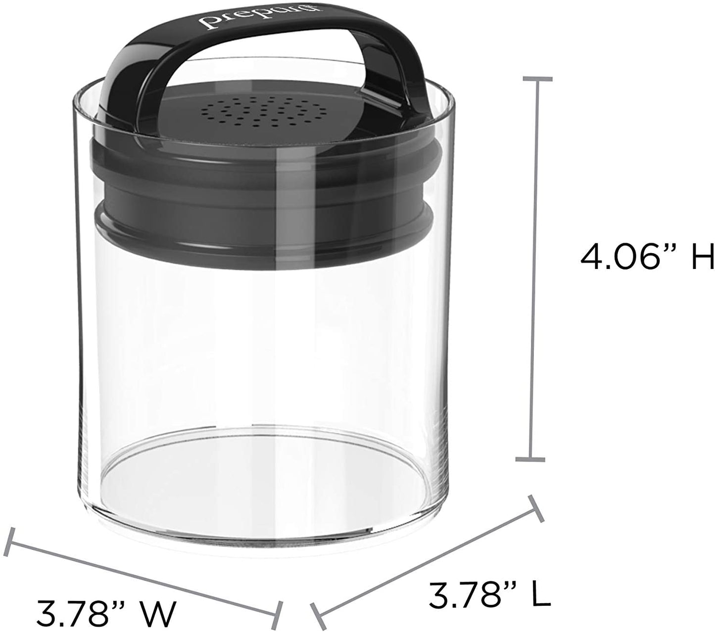 EVAK Fresh Saver Food Storage Short - Black Handle