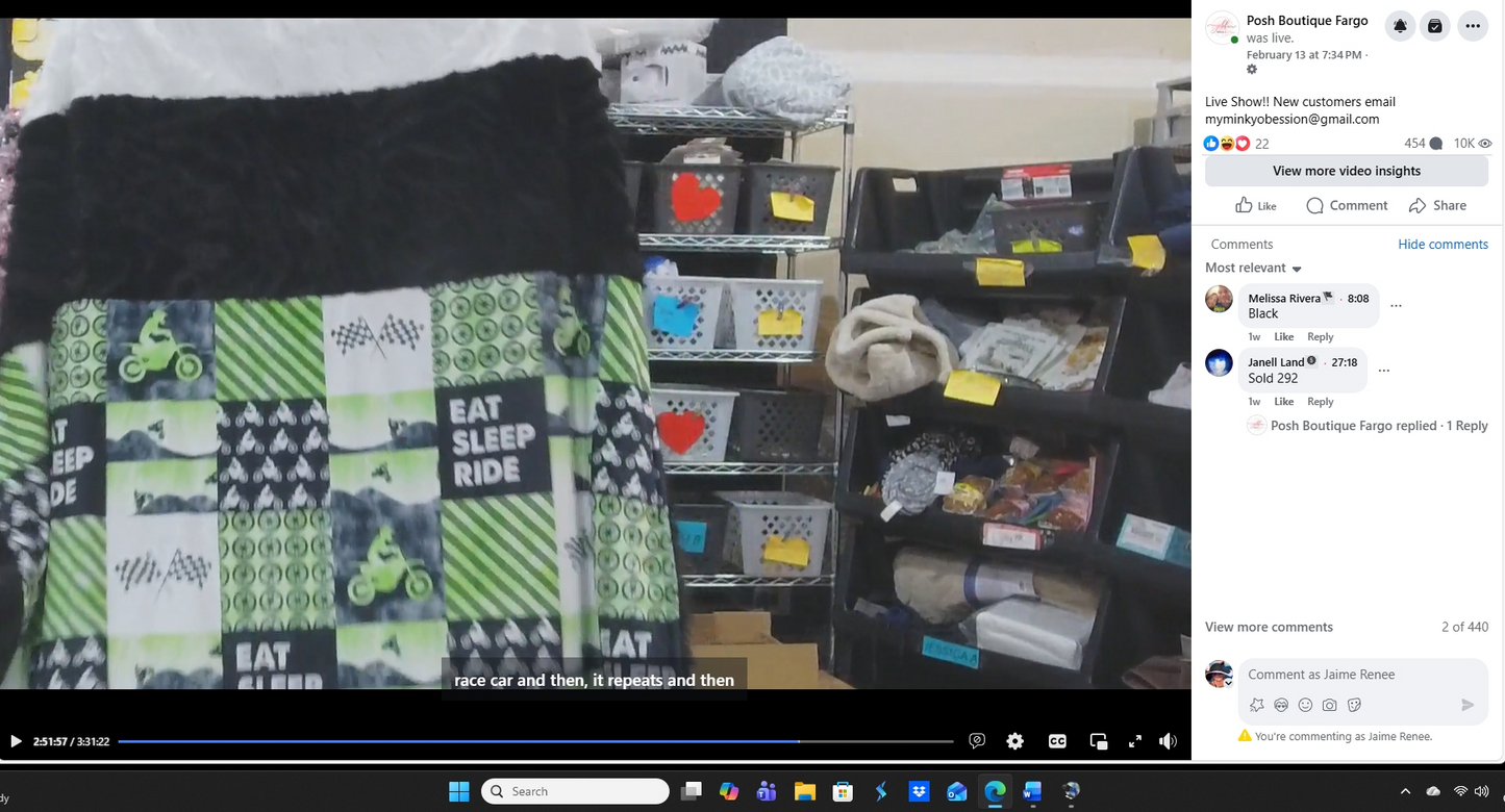 READY TO SHIP 60" X APRROX 65-70" STRIP BLANKET ONLY $150!! $10 SHIPPING