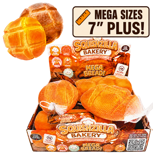 Fun Doh MEGA 7" Bread Slow Rise Squishy Bakery - 6/Display: Wholesale Price