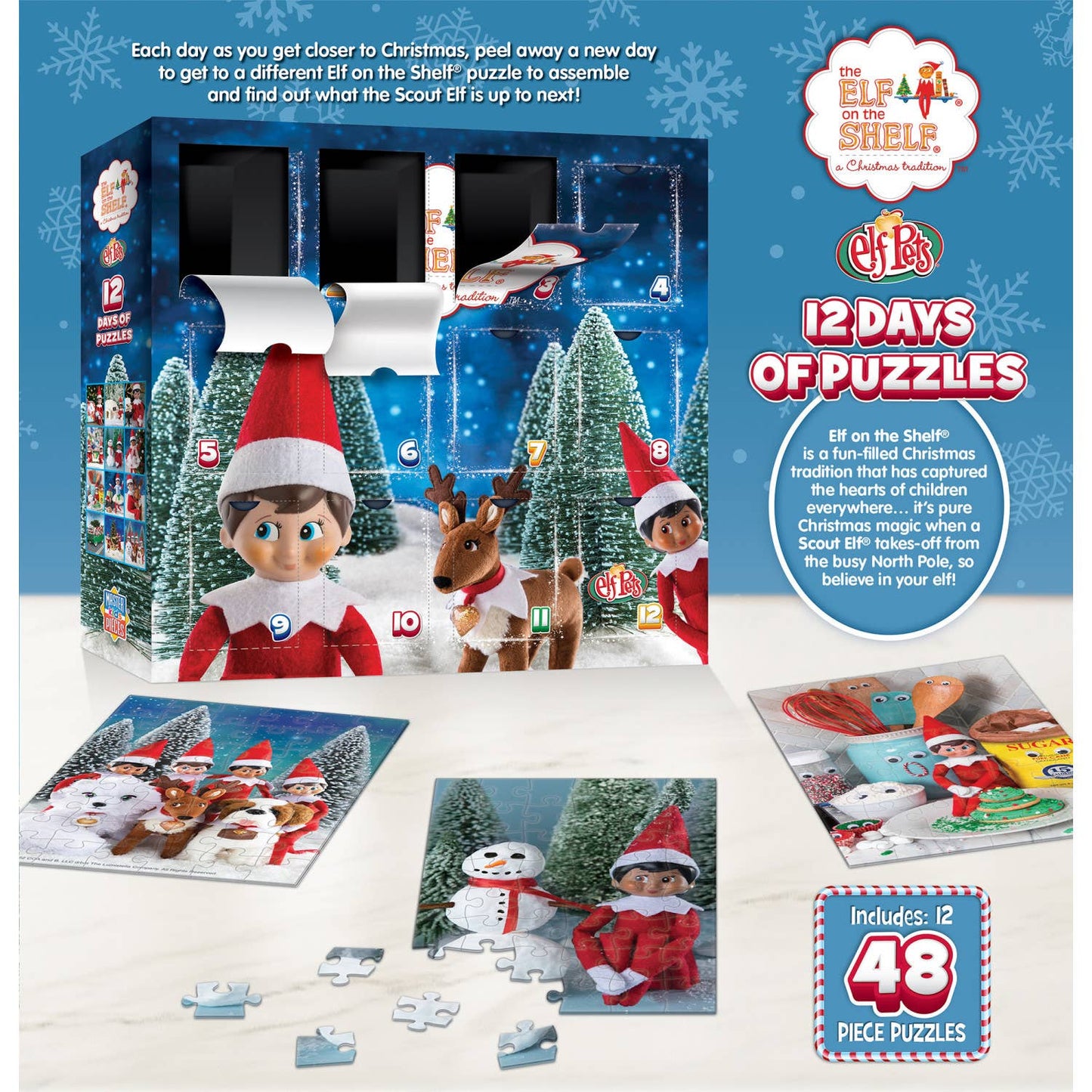 12 Days of Elf on the Shelf Puzzles - Advent Calendar