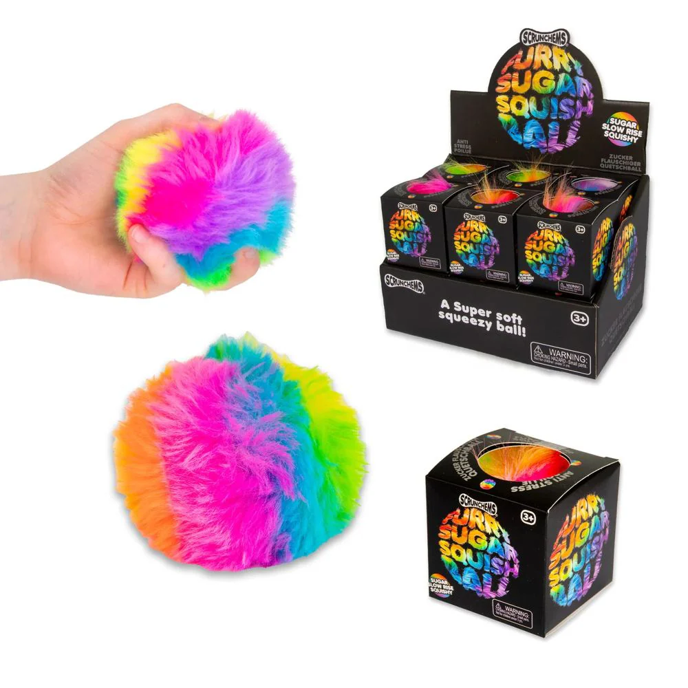 PREORDER ARRIVES MID AUGUST Scrunchems® Furry Sugar Stress Ball Squishy Fidget Toy (1pc)