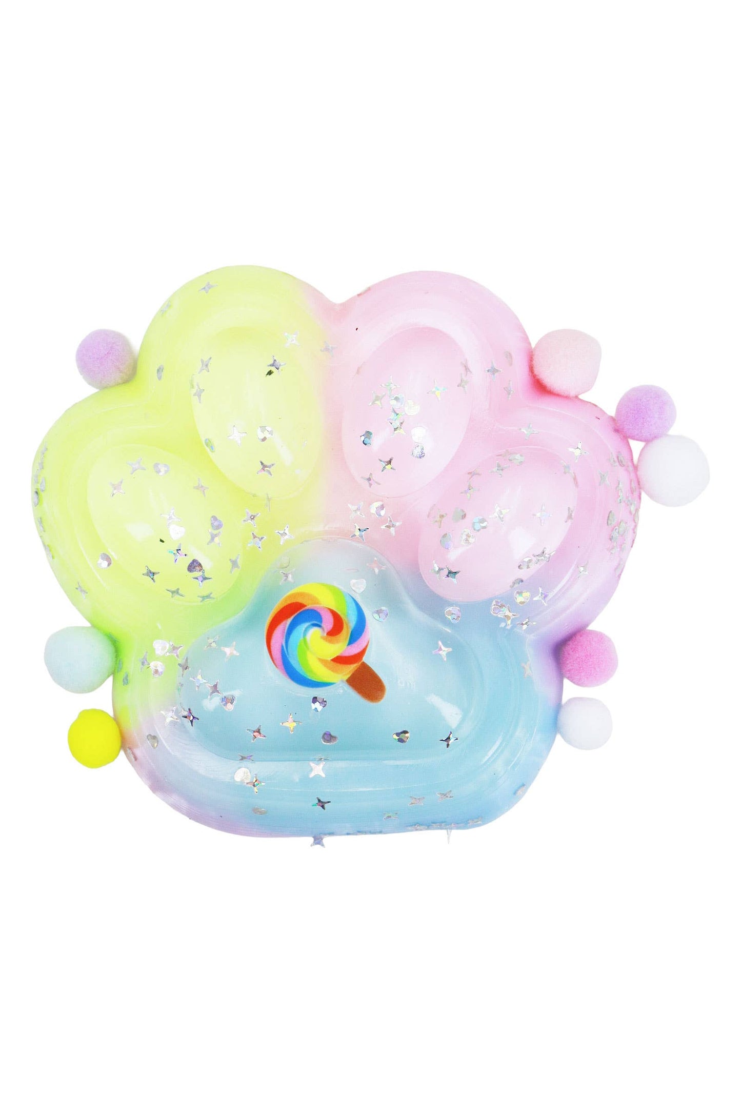 Jumbo Pastel Paw Ombre Mochi Sticky Squishy - 4.75 Inch