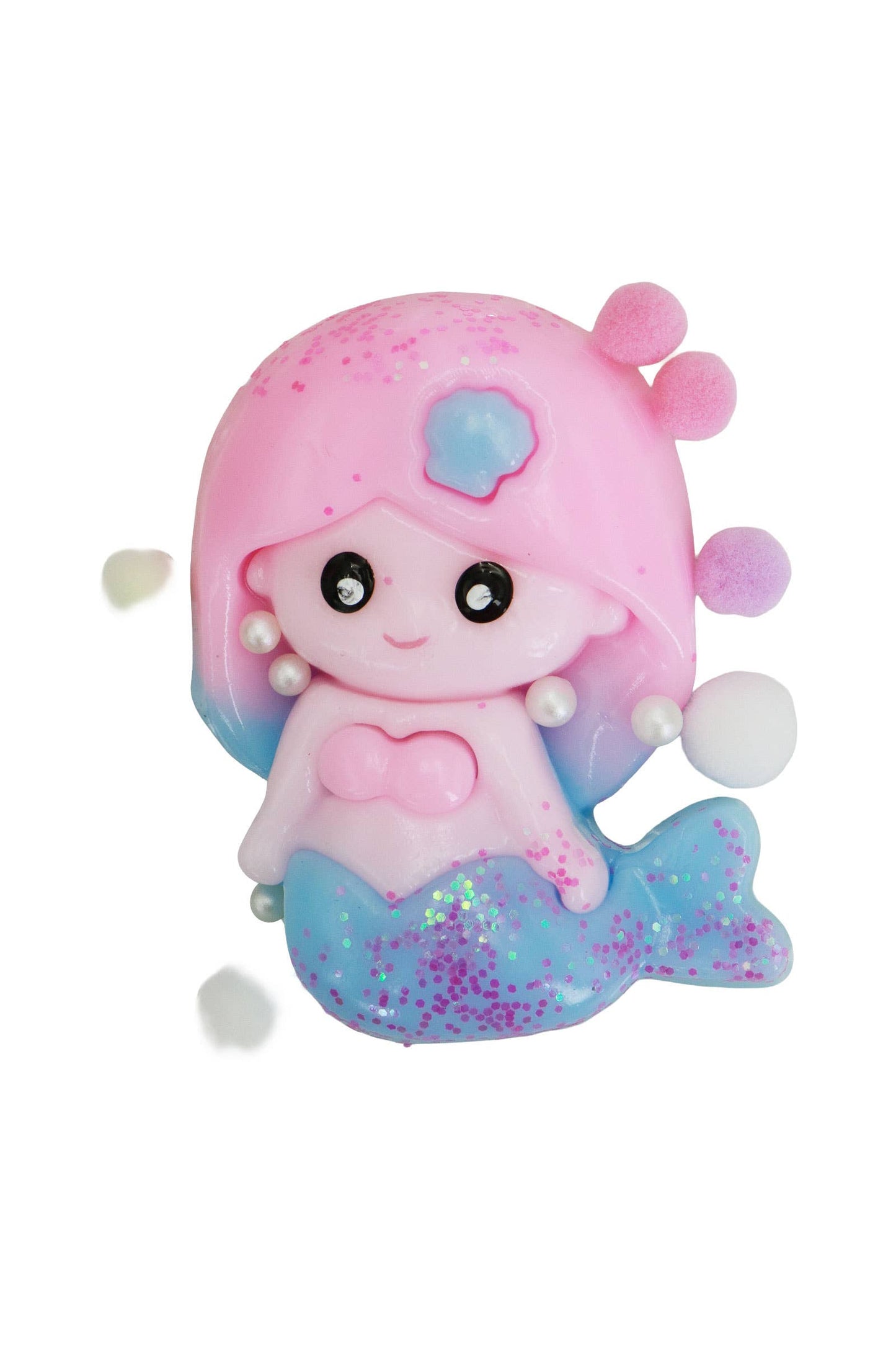 Mermaid Princess Glittered Jiggly Mochi Sticky Squishy MYSTERY COLOR