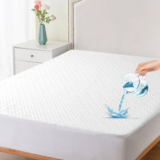 Waterproof Quilted Mattress Protector- Noiseless&Breathable