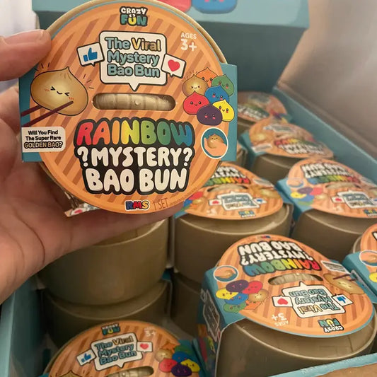 CASE OF 12  Rms® Crazy Fun™ Mystery Bao Bun – Rare Rainbow Chase