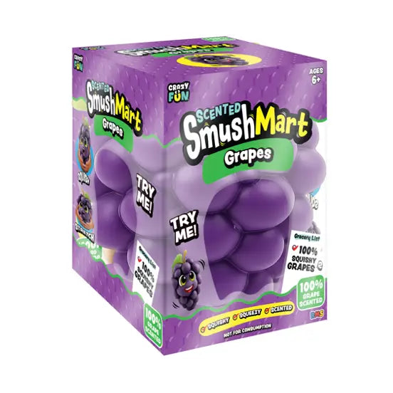 PREORDER ARRIVES EARLY OCTOBER RMS® SmushMart™ Giant Scented Grape Squishy 1pc