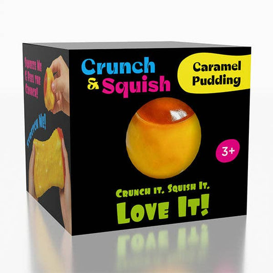 Crunch & Squish Caramel Pudding Crunchy Squishy Sensory Fidget