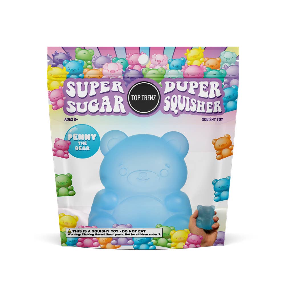 PREORDER ARRIVES LATE NOVEMBER Super Duper Sugar Squisher Toy - Bear