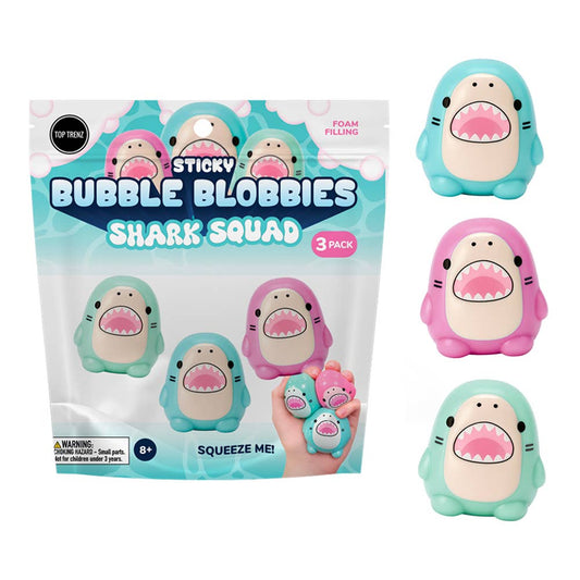 PREORDER EARLY DECEMBER Sticky Bubble Blobbies Shark Squad