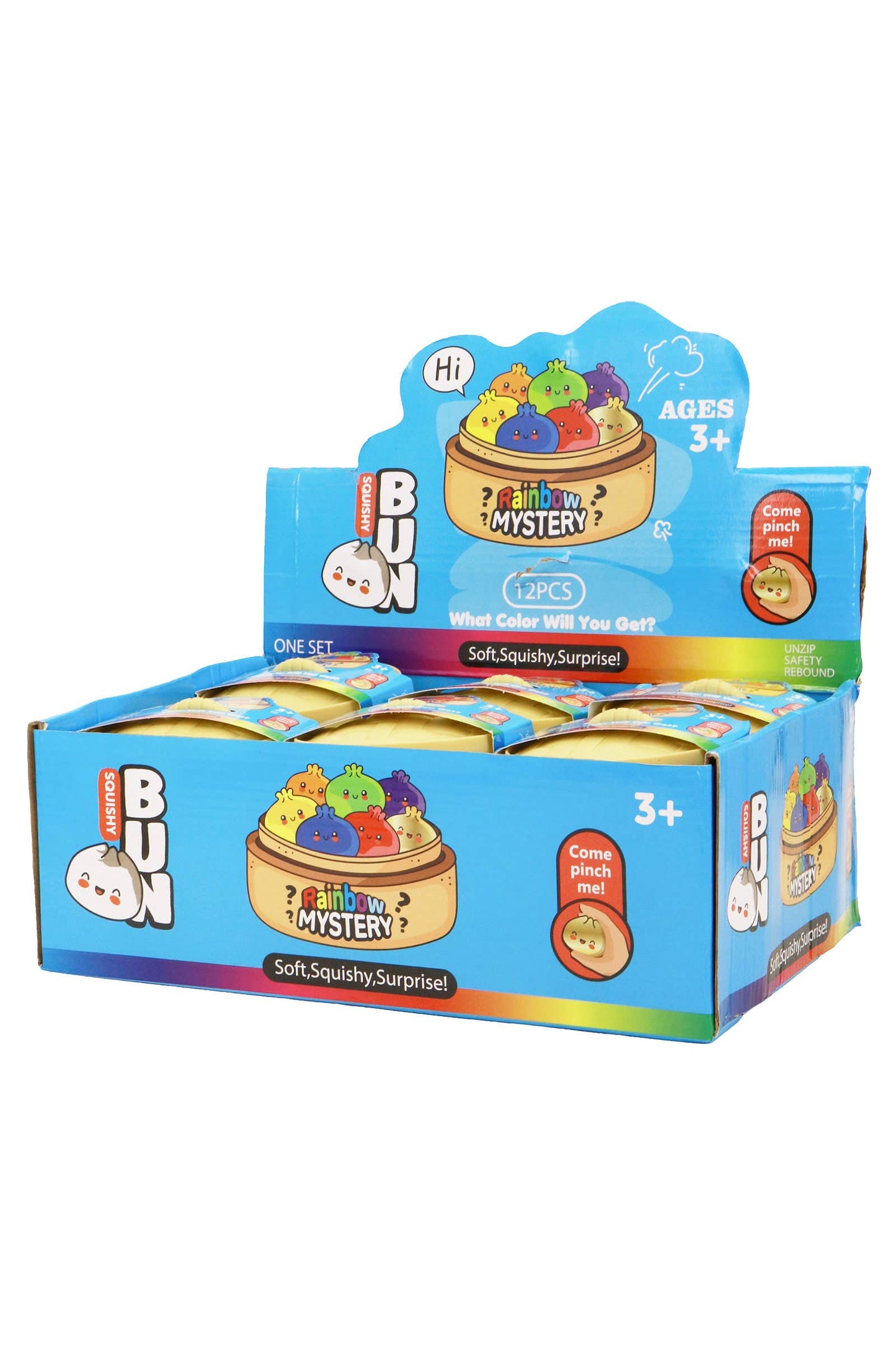 NEW ARRIVAL Glitter Maltose Putty Bao Bun Dumpling Squishy