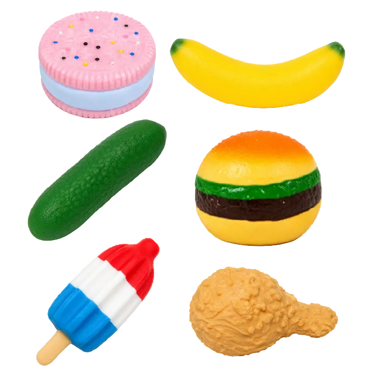 Fun Doh MEGA 8" Food Squishies Sensory Toy - 12/Display: Wholesale Price