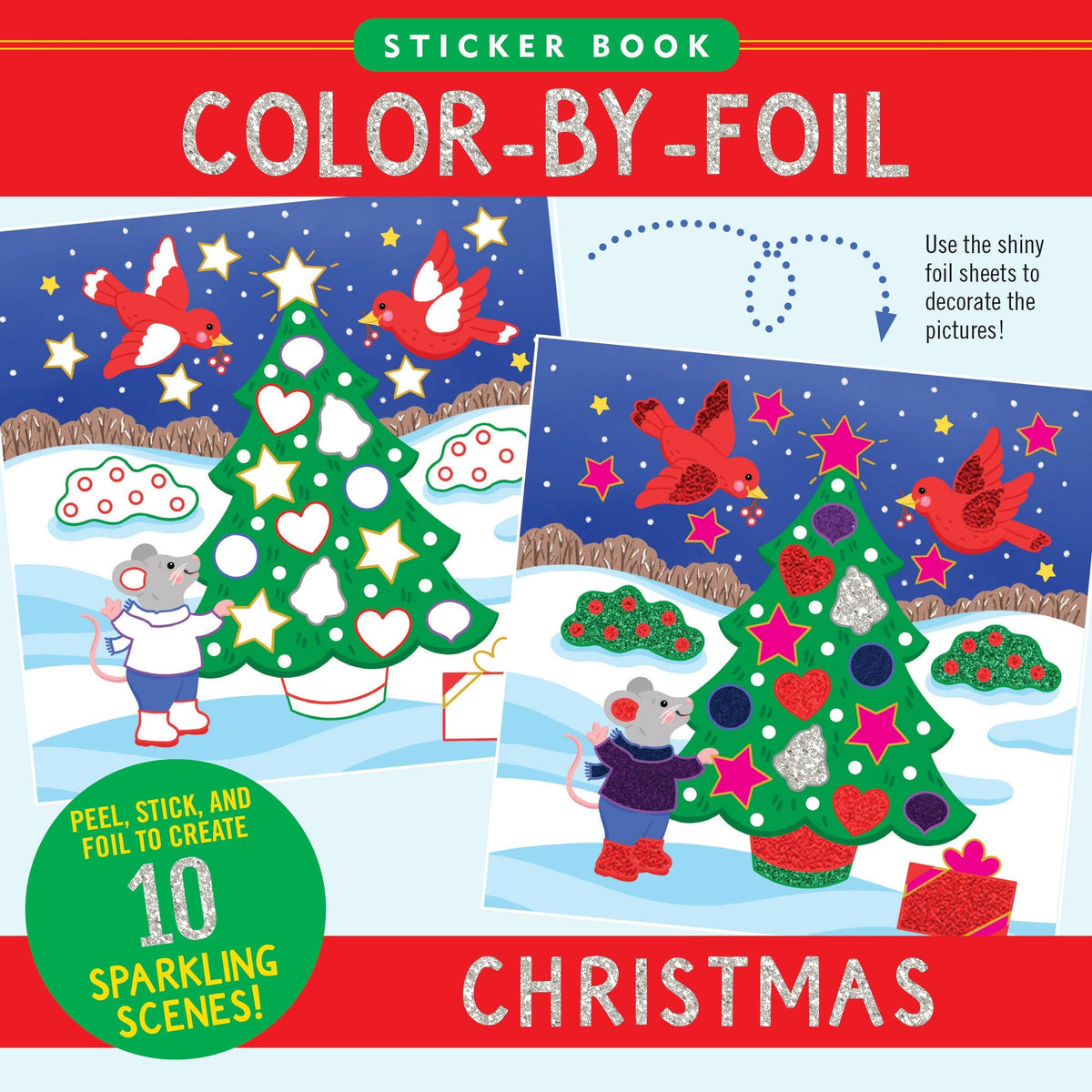 Color-By-Foil Sticker Book -- Christmas