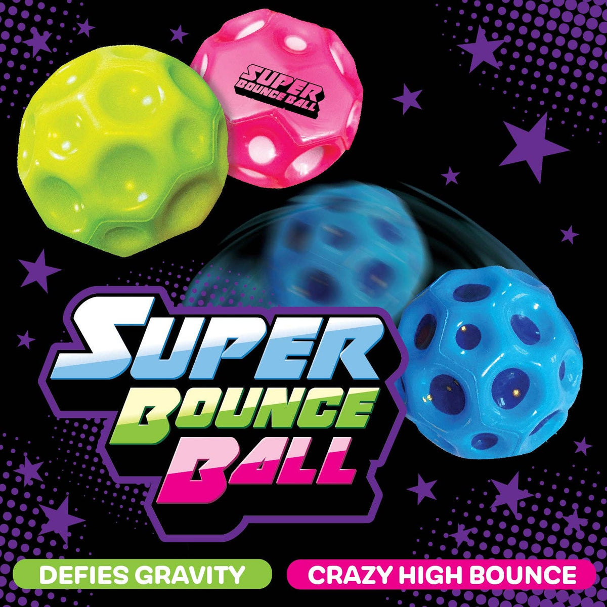 So Much Fun! Super Bounce Ball Boxed Assortment - 12/Display: Wholesale Price