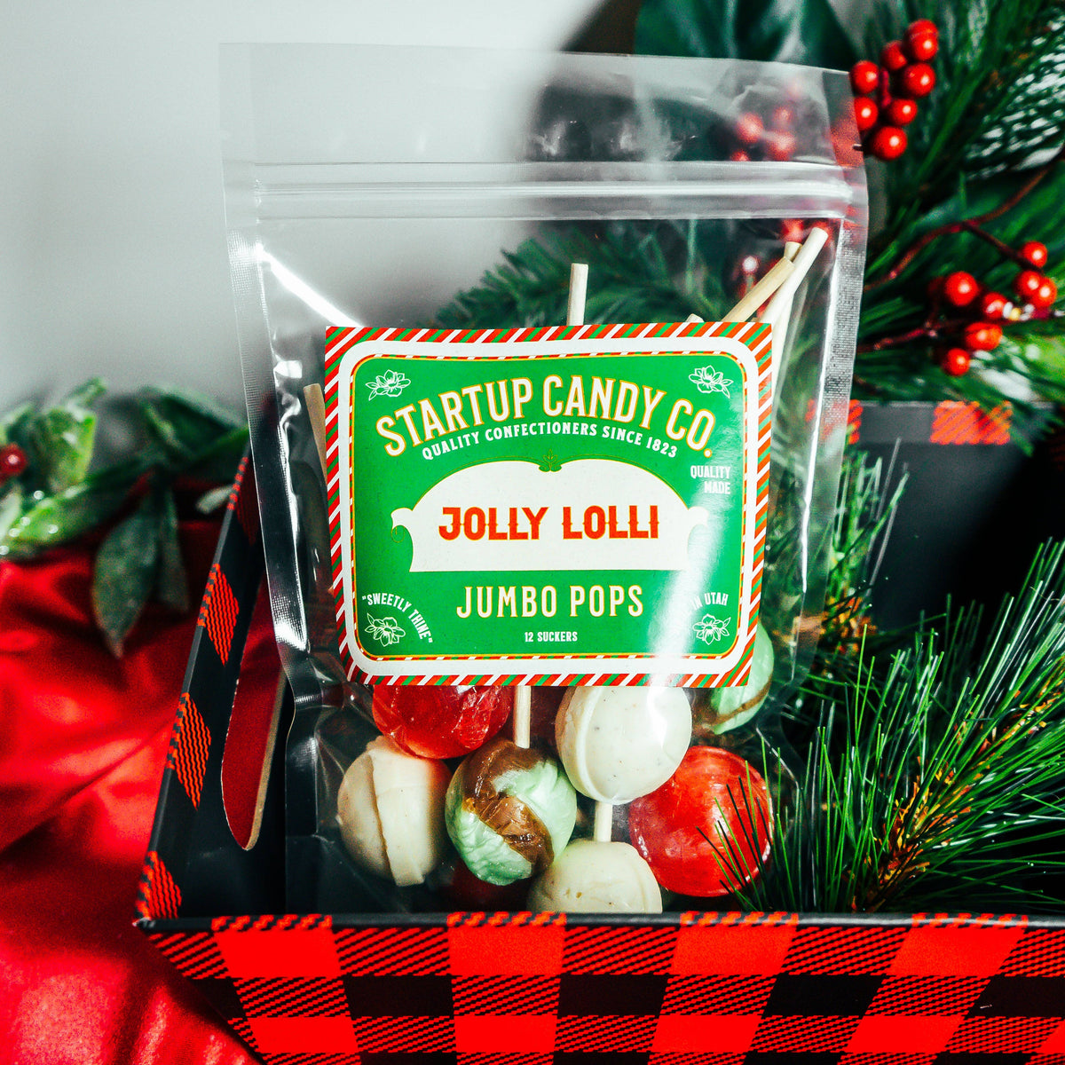 Jolly Lolli Jumbo Pop Assortment - 12 pack