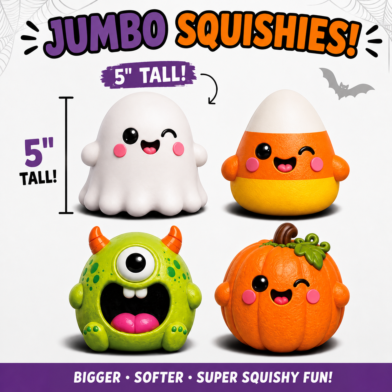 Fun Doh JUMBO Mash Monsters Squishy Fidget Toy - 6/Display