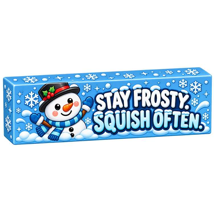 Fun Doh 10" Christmas JUMBO Butter Slow-Rise Toy - 9/Display: Wholesale Price