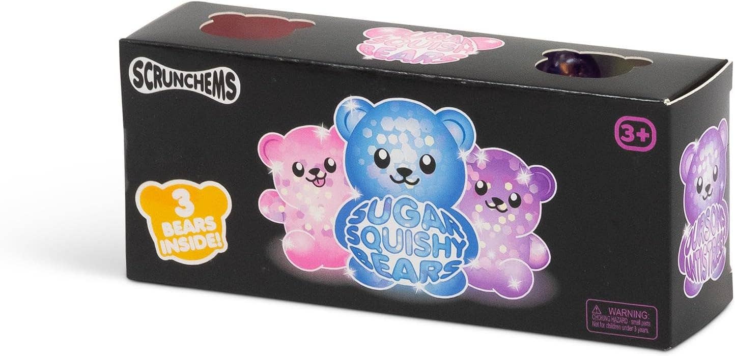 PREORDER ARRIVES SEPTEMBER Scrunchems® Sugar Diddy Bears Squishy Fidget Toy (3pc)
