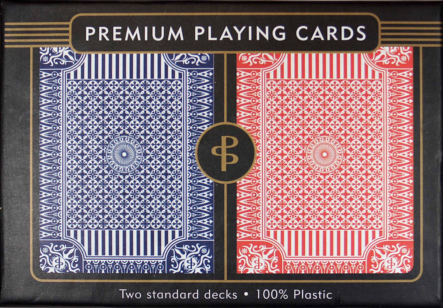 Blue & Red Premium Plastic Playing Cards