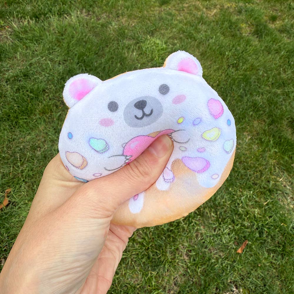 PREORDER ARRIVES EARLY OCTOBER Super Duper Sugar Squisher - Plush Sugar Bear Donuts