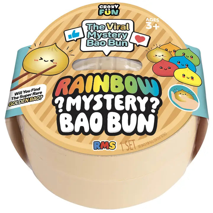 PREORDER ARRIVES CASE 12 ARRIVES end of July..  Rms® Crazy Fun™ Mystery Bao Bun – Rare Rainbow Chase (Copy)
