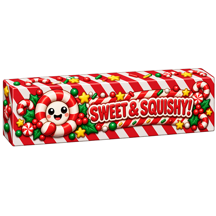 Fun Doh 10" Christmas JUMBO Butter Slow-Rise Toy - 9/Display: Wholesale Price