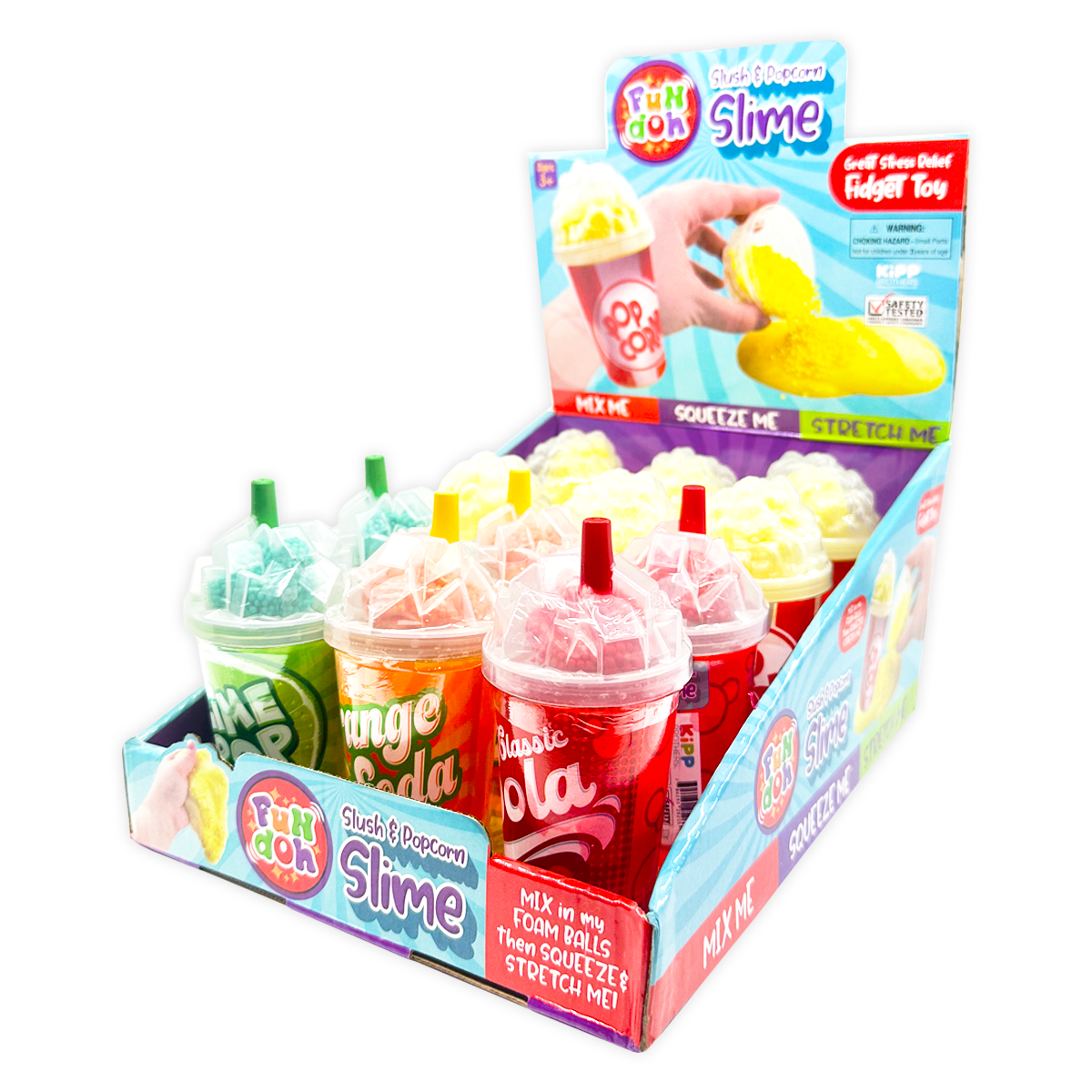 ARRIVES EARLY JUNE Fun Doh Slush and Popcorn Slime Assortment  Top Seller MYSTERY COLOR
