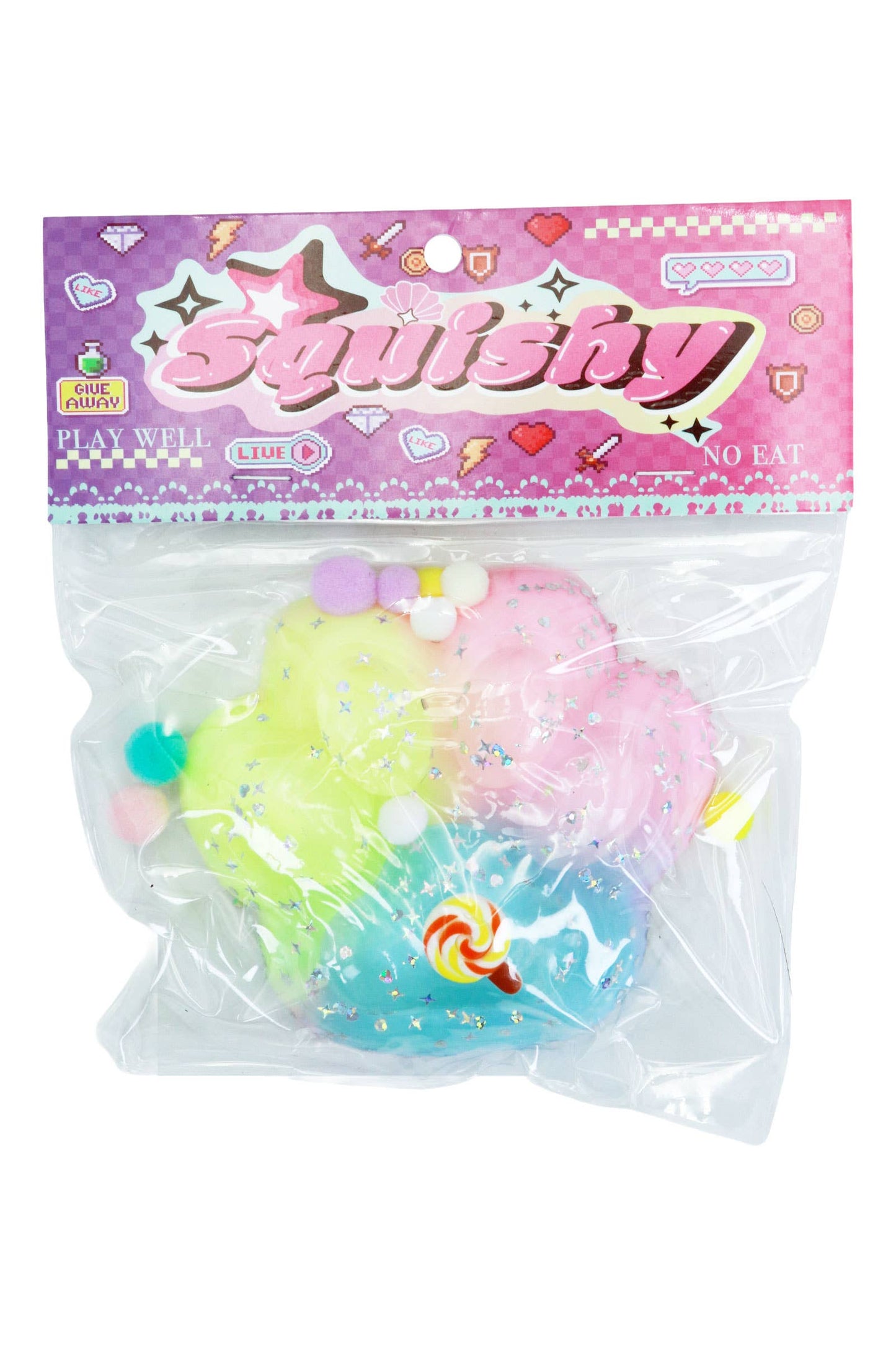 Jumbo Pastel Paw Ombre Mochi Sticky Squishy - 4.75 Inch