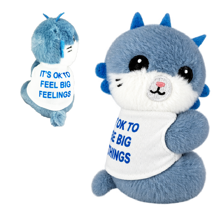 Emotioal Support Clip-on Soft Plush Animals - 12/Display: Wholesale Price