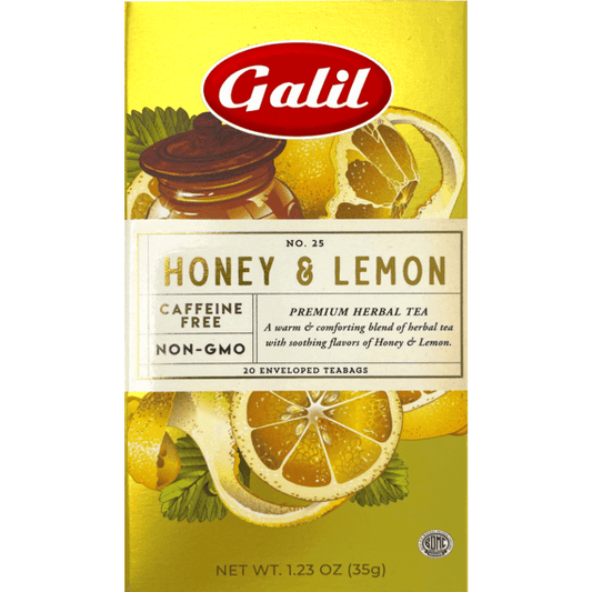 Honey & Lemon Herbal Tea | 1.23 oz | Galil (F116)