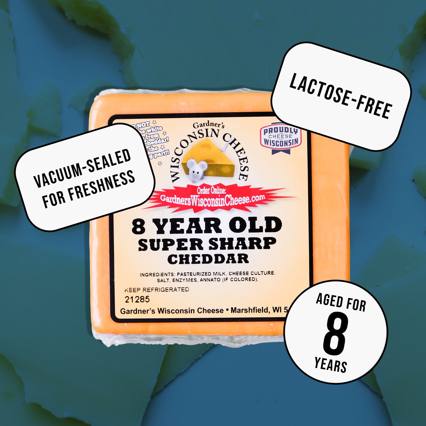 PREORDER 8-Year-Old Super-Sharp Cheddar Cheese