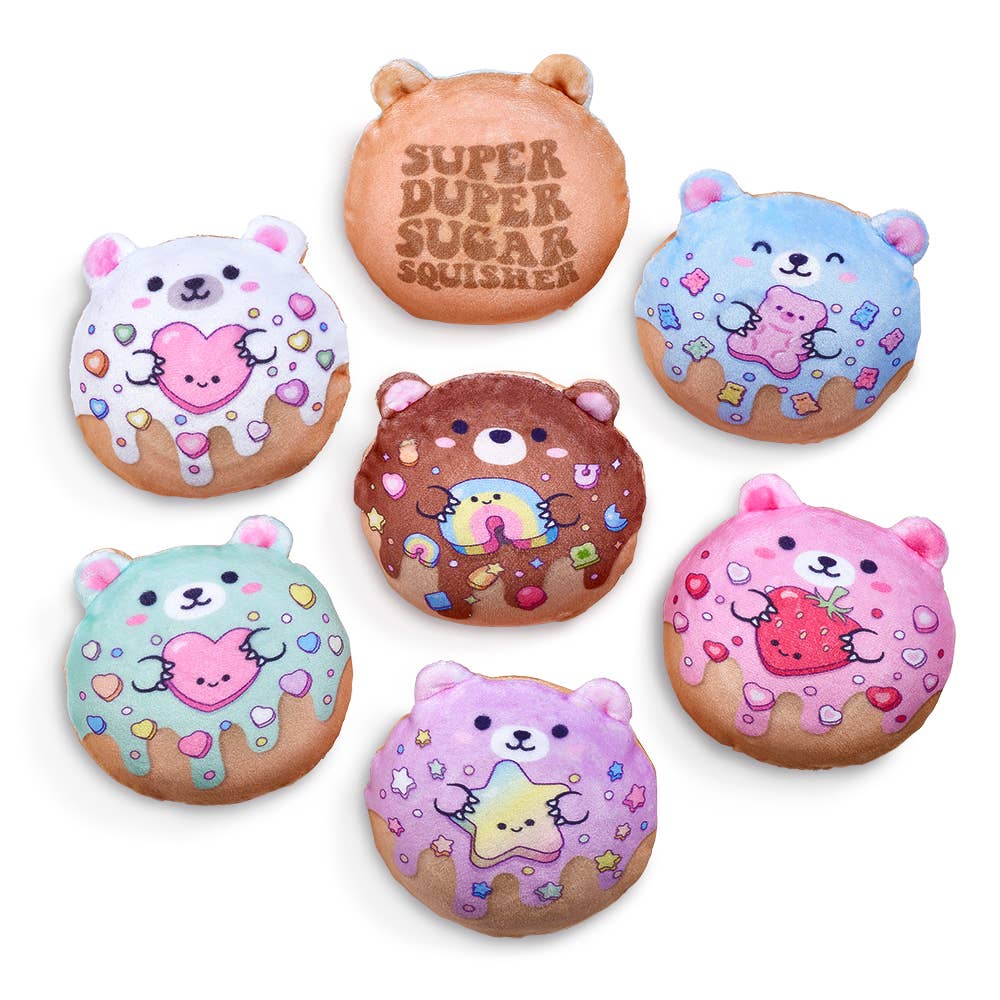 PREORDER ARRIVES EARLY OCTOBER Super Duper Sugar Squisher - Plush Sugar Bear Donuts