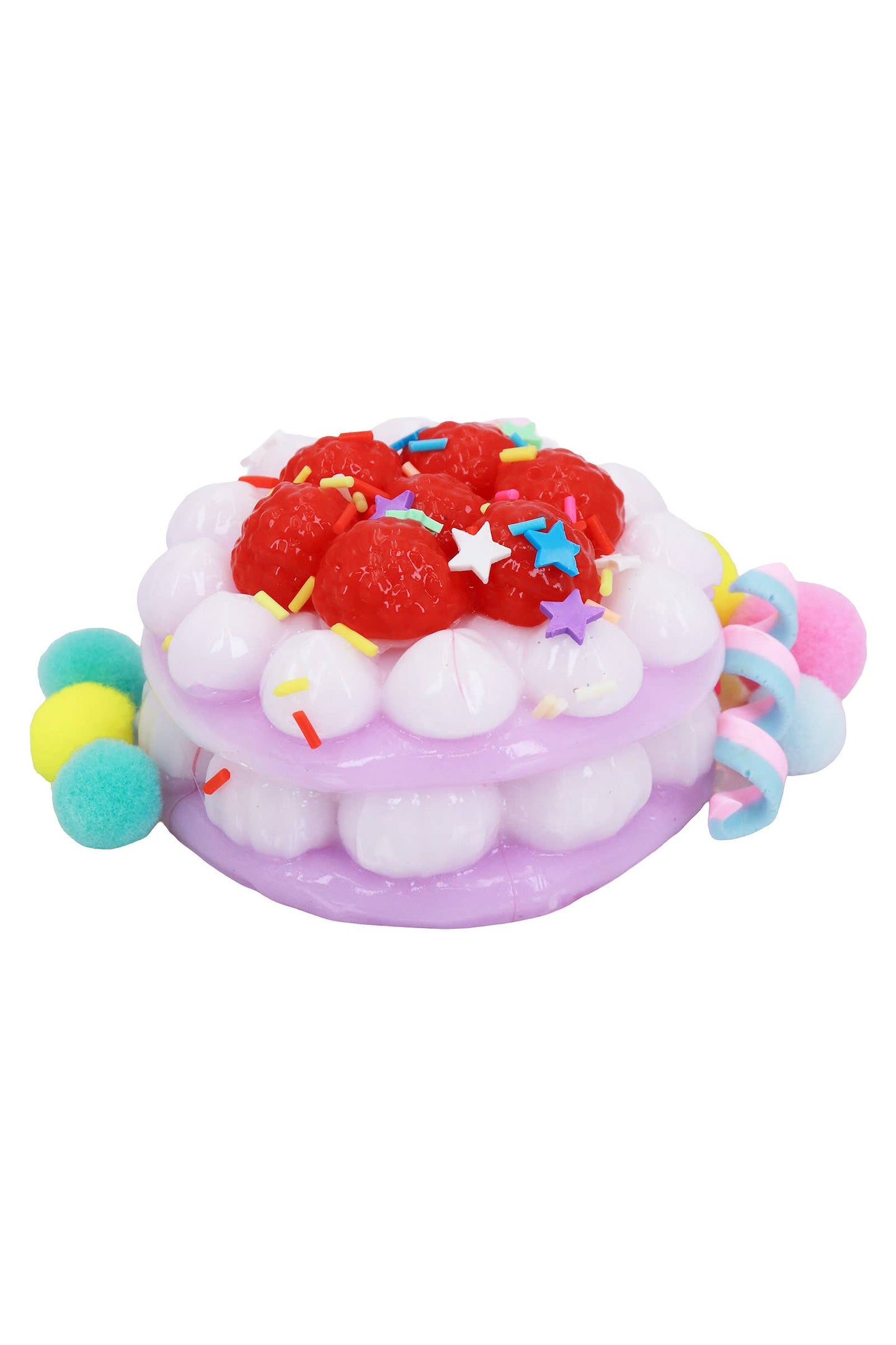 Sprinkled Strawberry Shortcake Jiggly Mochi Sticky Squishy