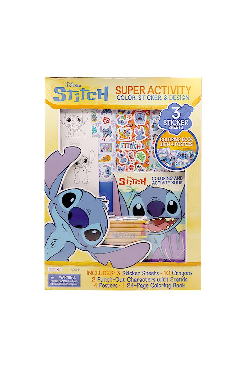 50% OFF!!  Disney Stitch Super Activity Coloring Book