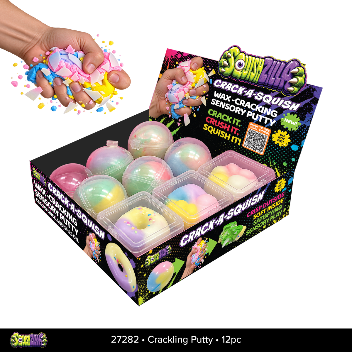 Fun Doh Wax-Cracking Sensory Colorful Putty - 12/Display: Wholesale Price